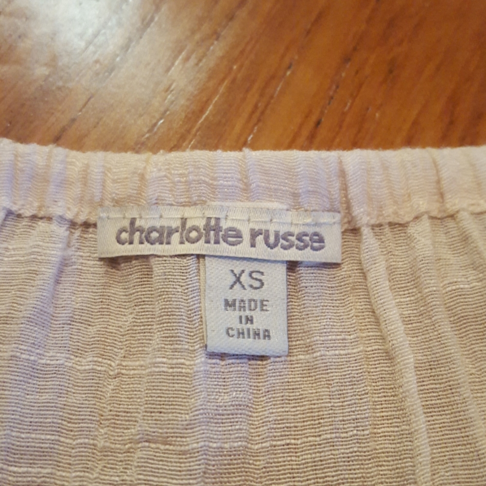 *2 for $10* Charlotte Russe cute top with lace - Picture 5 of 10